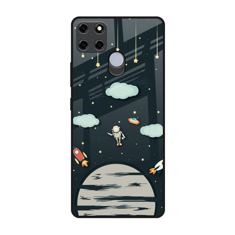 Astronaut Dream Realme C25 Glass Back Cover Online