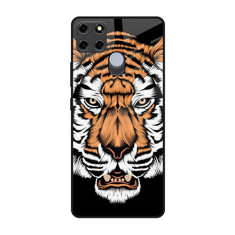 Angry Tiger Realme C25 Glass Back Cover Online