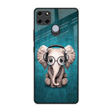 Adorable Baby Elephant Realme C25 Glass Back Cover Online