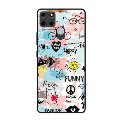 Just For You Realme C25 Glass Back Cover Online
