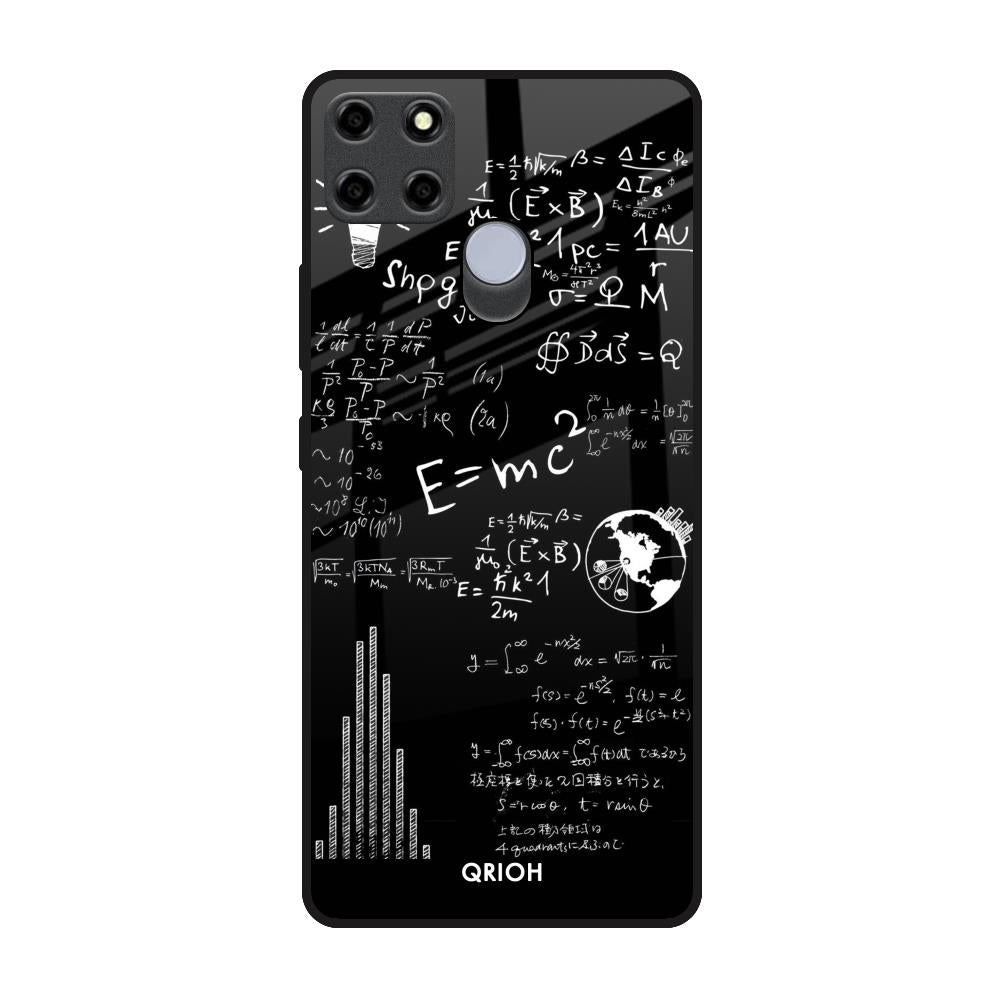 Funny Math Realme C25 Glass Back Cover Online