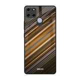 Diagonal Slash Pattern Realme C25 Glass Back Cover Online