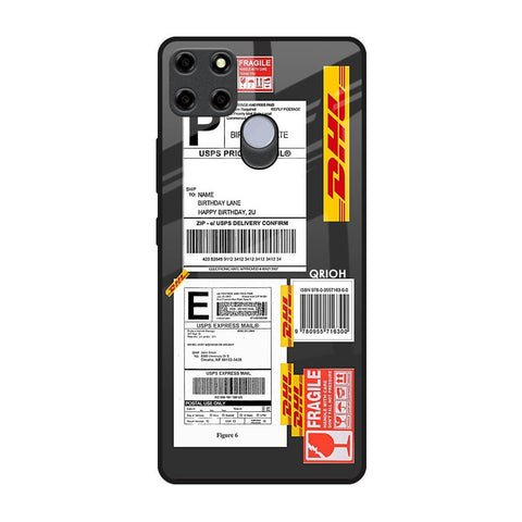 Cool Barcode Label Realme C25 Glass Back Cover Online
