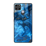 Gold Sprinkle Realme C25 Glass Back Cover Online