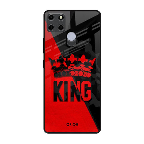 I Am A King Realme C25 Glass Back Cover Online