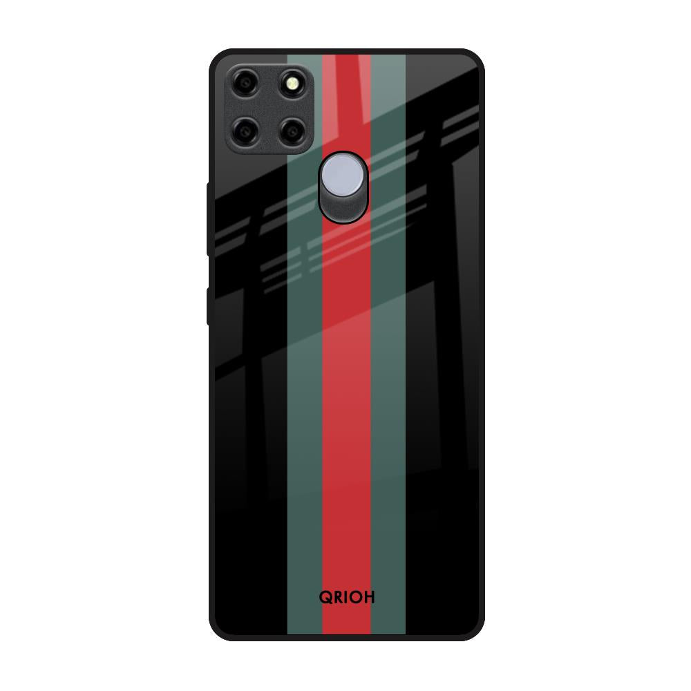 Vertical Stripes Realme C25 Glass Back Cover Online