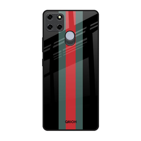 Vertical Stripes Realme C25 Glass Back Cover Online