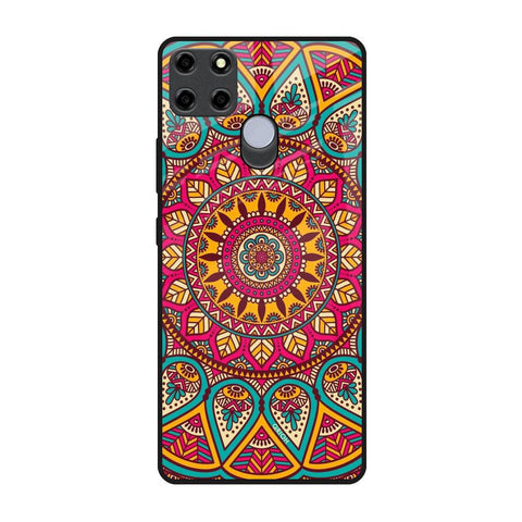 Elegant Mandala Realme C25 Glass Back Cover Online