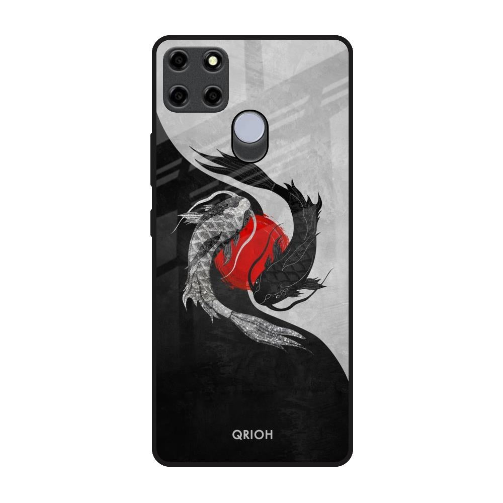Japanese Art Realme C25 Glass Back Cover Online