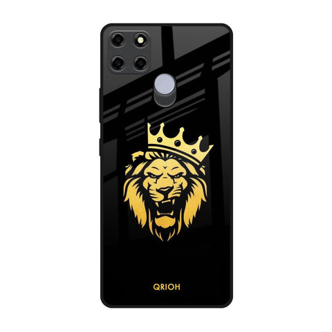 Lion The King Realme C25 Glass Back Cover Online