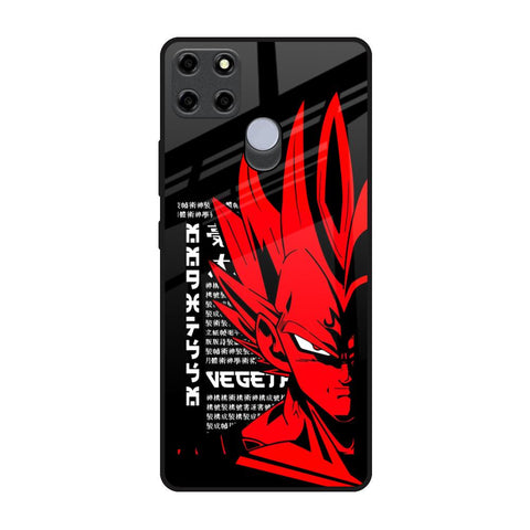 Red Vegeta Realme C25 Glass Back Cover Online