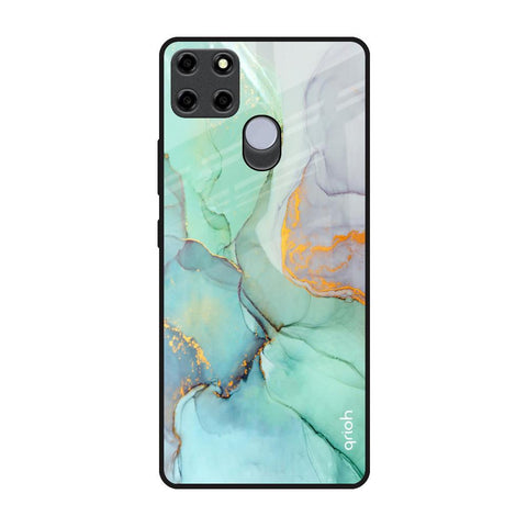 Green Marble Realme C25 Glass Back Cover Online