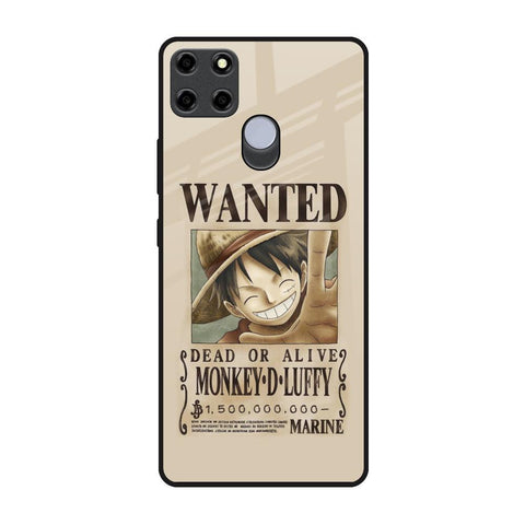 Luffy Wanted Realme C25 Glass Back Cover Online