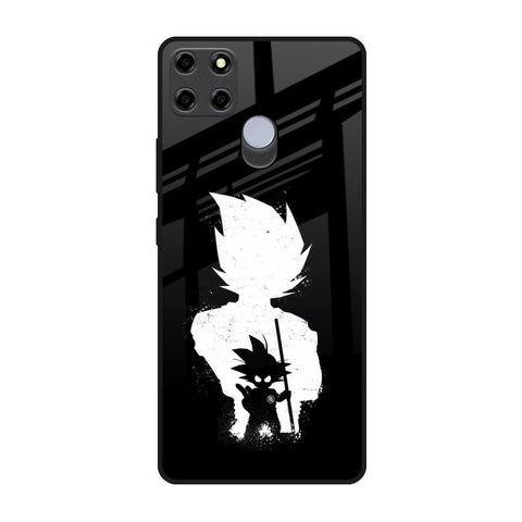 Monochrome Goku Realme C25 Glass Back Cover Online