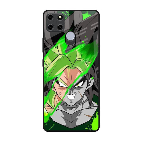 Anime Green Splash Realme C25 Glass Back Cover Online