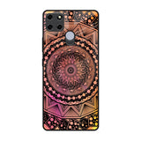 Floral Mandala Realme C25 Glass Back Cover Online