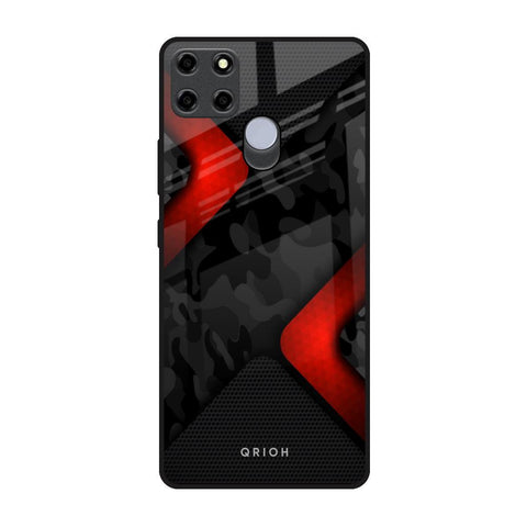 Modern Camo Abstract Realme C25 Glass Back Cover Online