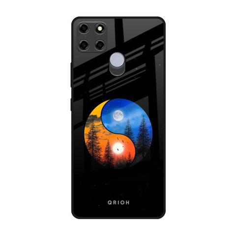 Yin Yang Balance Realme C25 Glass Back Cover Online