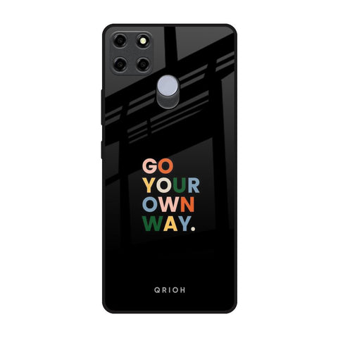 Go Your Own Way Realme C25 Glass Back Cover Online