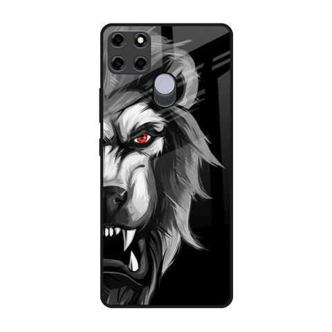 Wild Lion Realme C25 Glass Back Cover Online