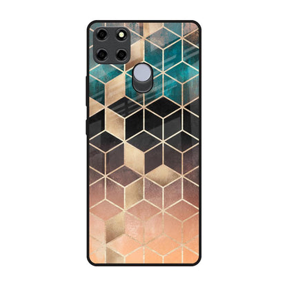 Bronze Texture Realme C25 Glass Back Cover Online