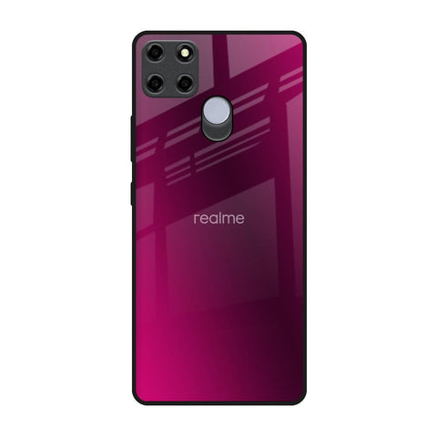Pink Burst Realme C25 Glass Back Cover Online