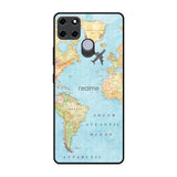 Fly Around The World Realme C25 Glass Back Cover Online