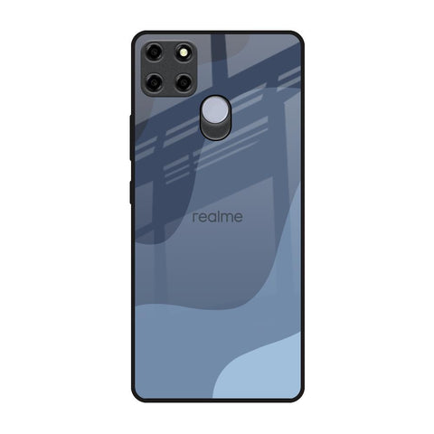 Navy Blue Ombre Realme C25 Glass Back Cover Online