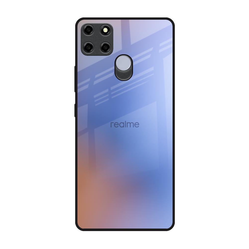 Blue Aura Realme C25 Glass Back Cover Online