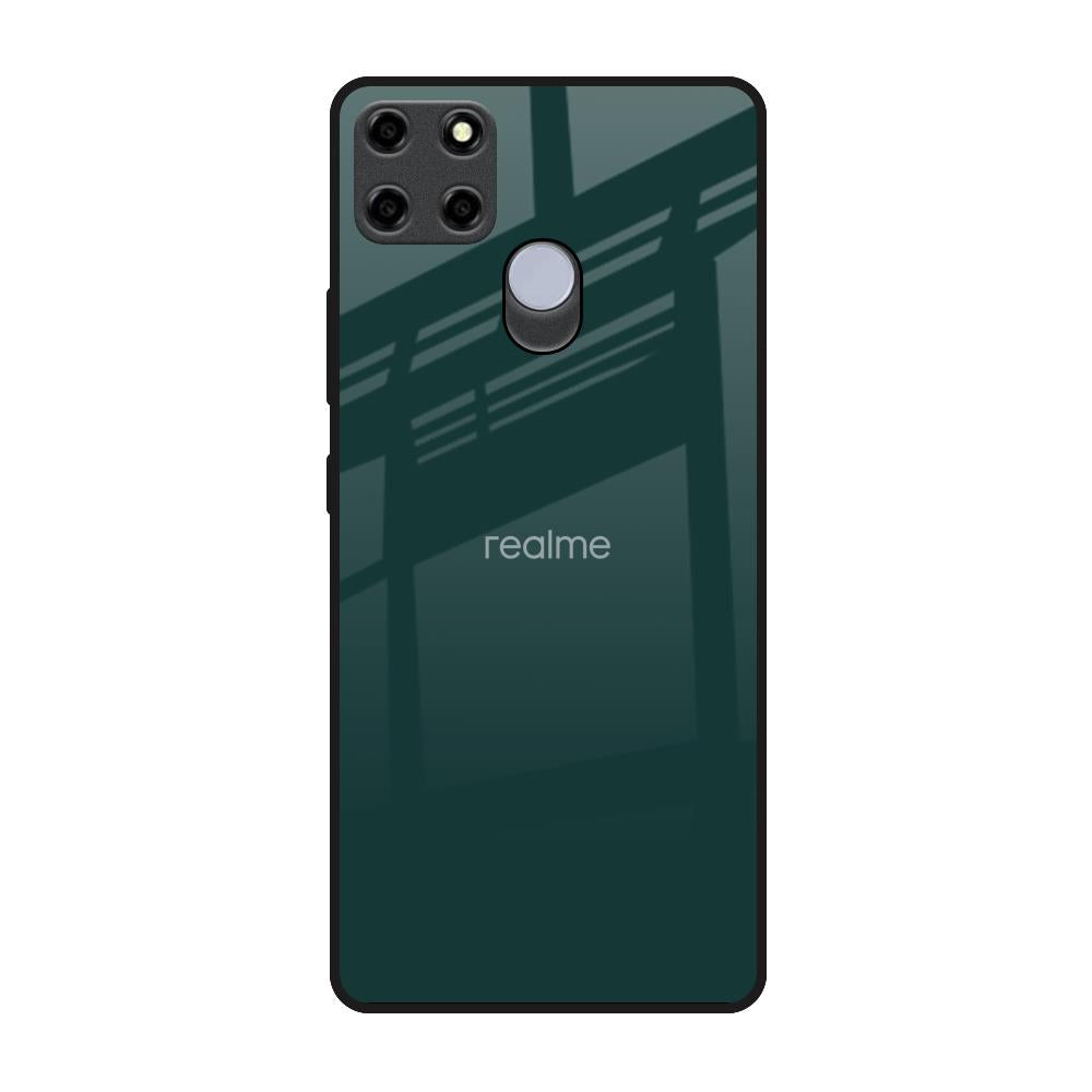 Olive Realme C25 Glass Back Cover Online