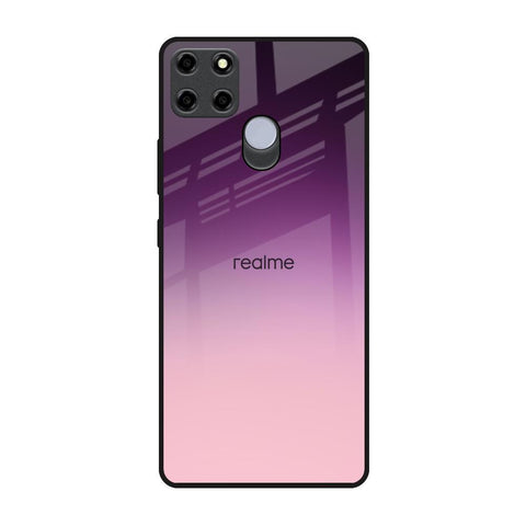 Purple Gradient Realme C25 Glass Back Cover Online
