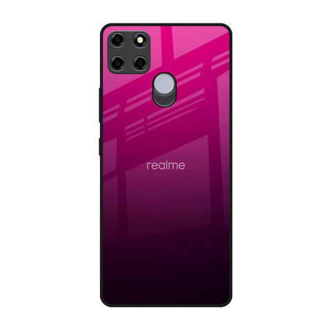 Purple Ombre Pattern Realme C25 Glass Back Cover Online