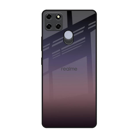 Grey Ombre Realme C25 Glass Back Cover Online