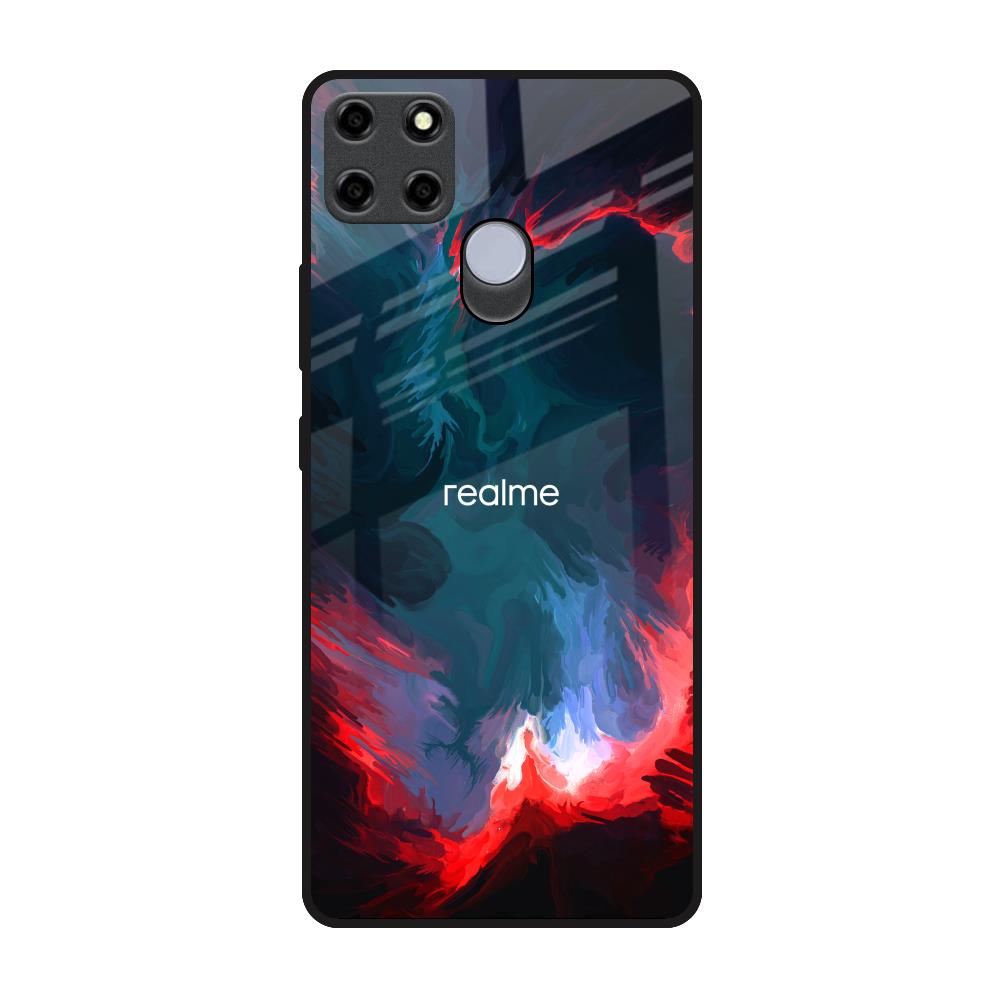 Brush Art Realme C25 Glass Back Cover Online