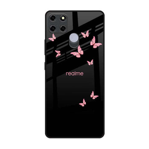 Fly Butterfly Realme C25 Glass Back Cover Online