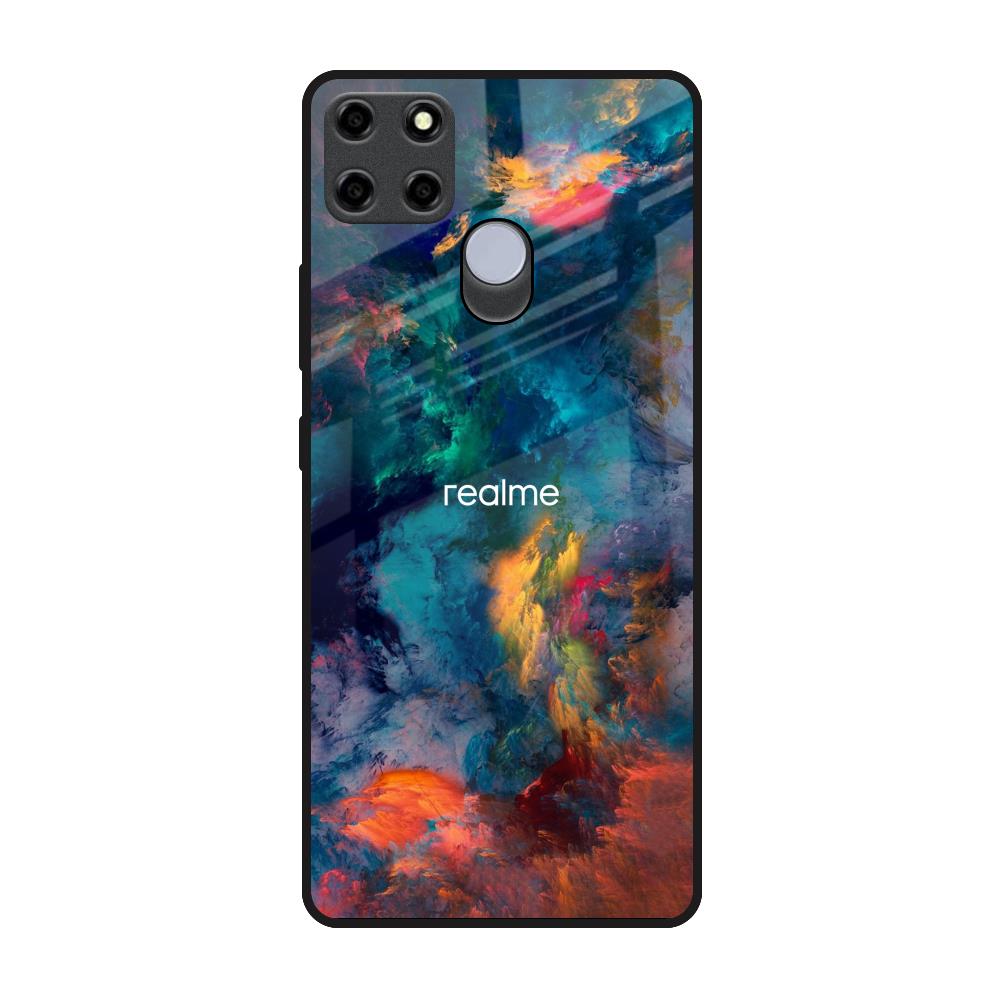 Colored Storm Realme C25 Glass Back Cover Online
