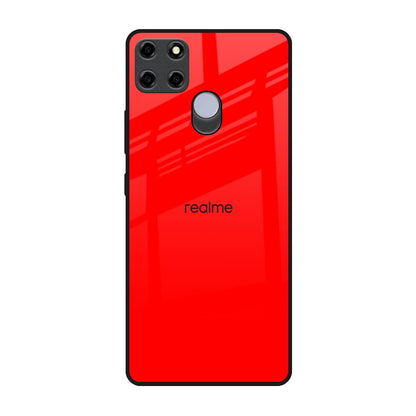 Blood Red Realme C25 Glass Back Cover Online