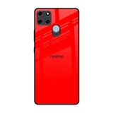 Blood Red Realme C25 Glass Back Cover Online