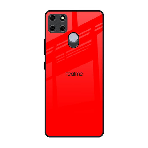 Blood Red Realme C25 Glass Back Cover Online