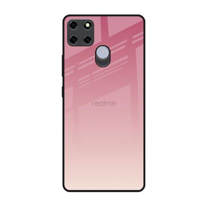 Blooming Pink Realme C25 Glass Back Cover Online