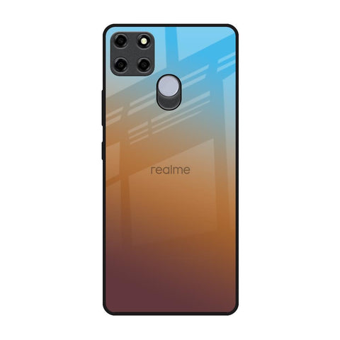 Rich Brown Realme C25 Glass Back Cover Online