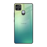 Dusty Green Realme C25 Glass Back Cover Online