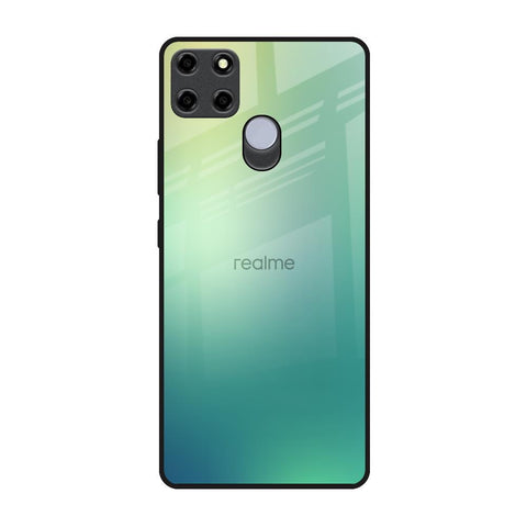 Dusty Green Realme C25 Glass Back Cover Online