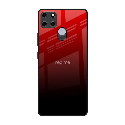 Maroon Faded Realme C25 Glass Back Cover Online
