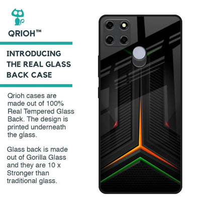 Modern Ultra Chevron Glass Case for Realme C25