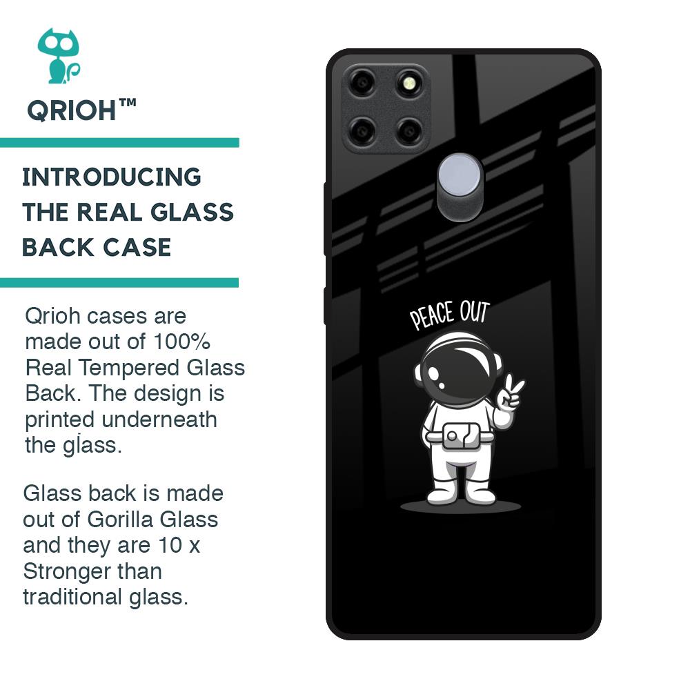 Peace Out Astro Glass Case for Realme C25