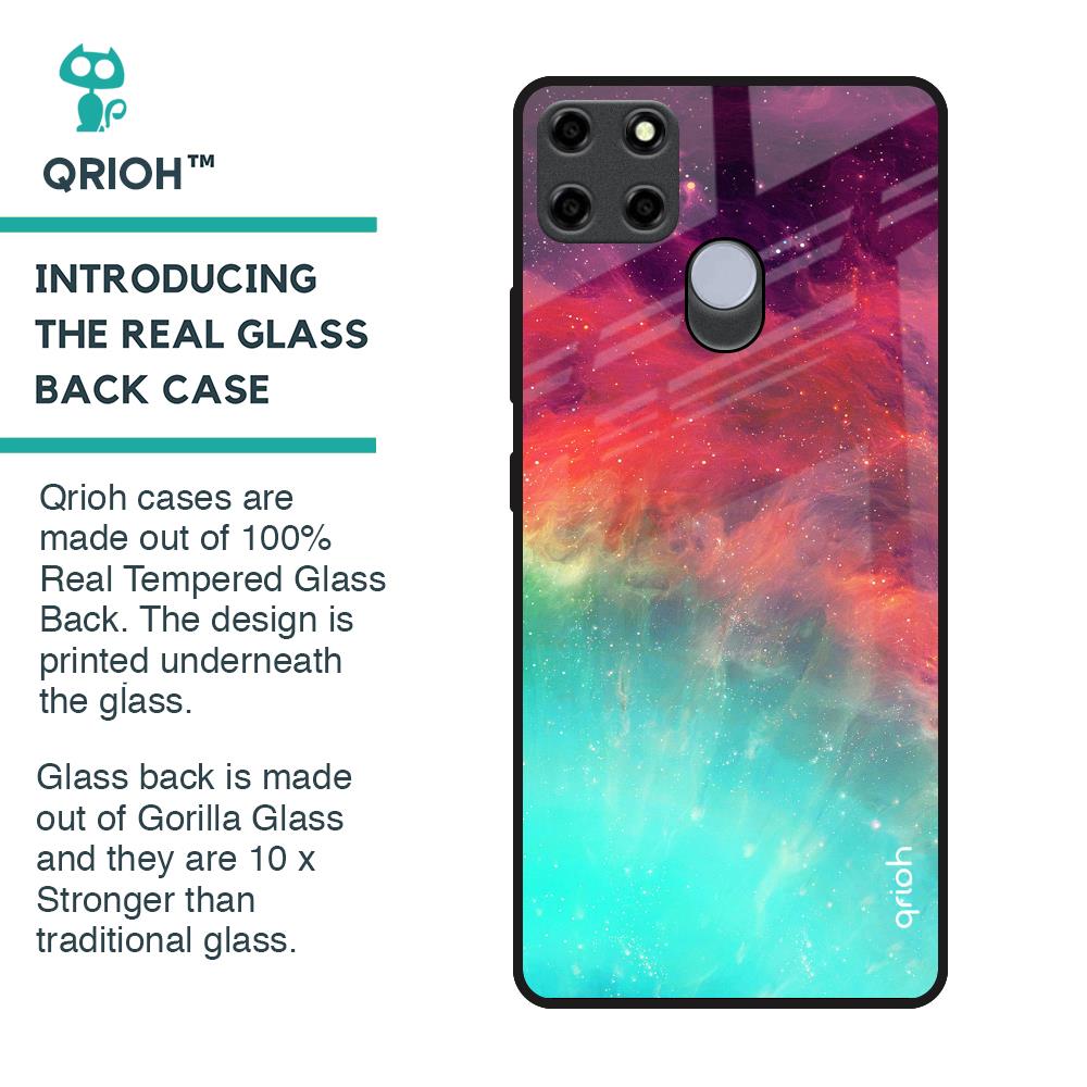 Colorful Aura Glass Case for Realme C25