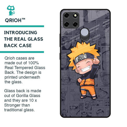 Orange Chubby Glass Case for Realme C25