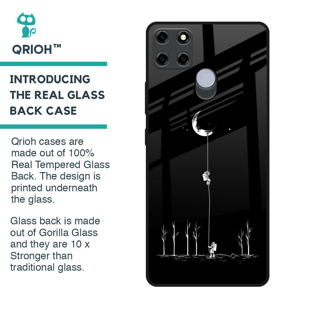 Catch the Moon Glass Case for Realme C25