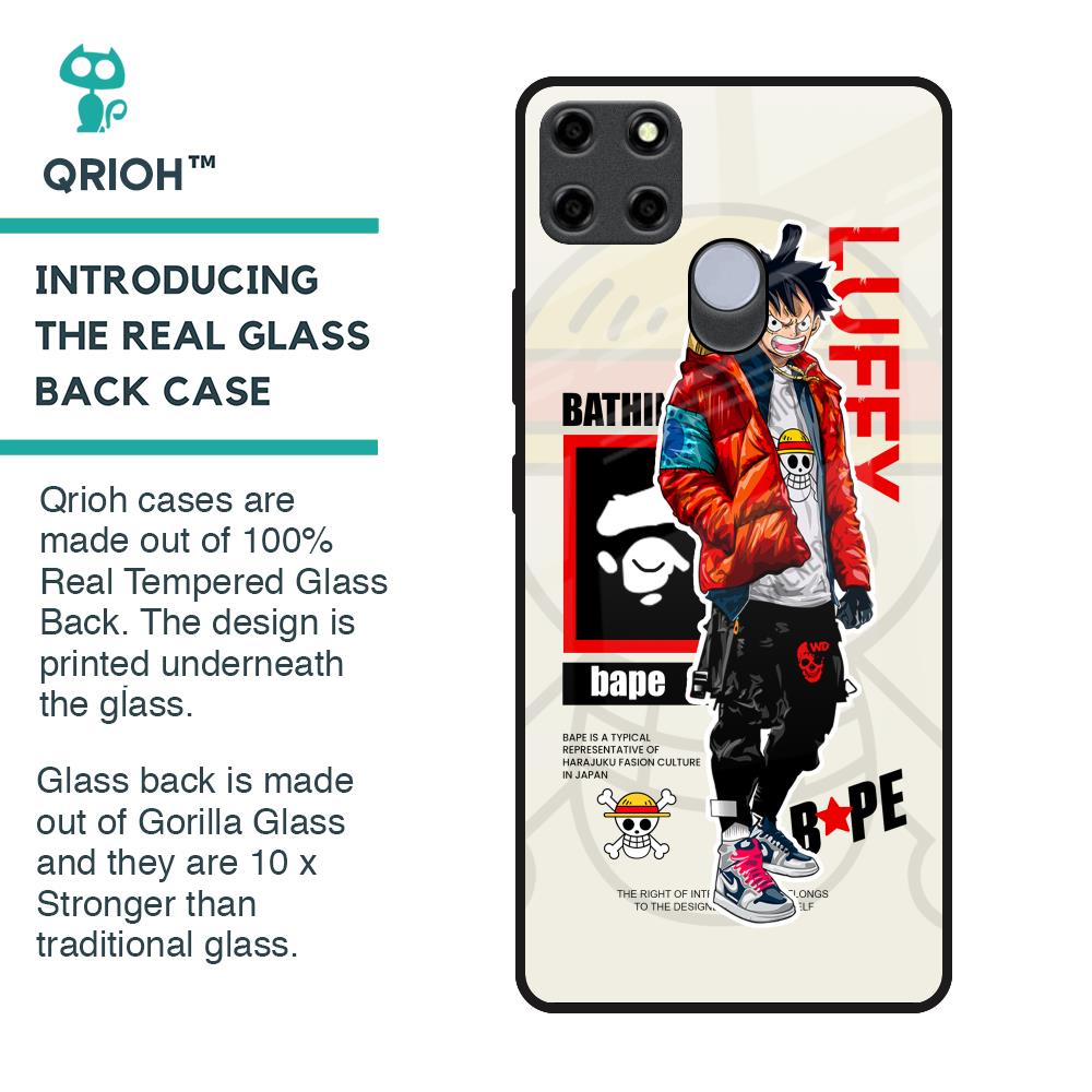 Bape Luffy Glass Case for Realme C25